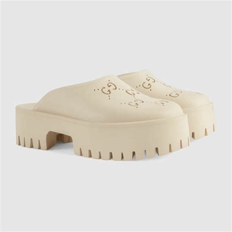 gucci crogs|gucci perforated platform.